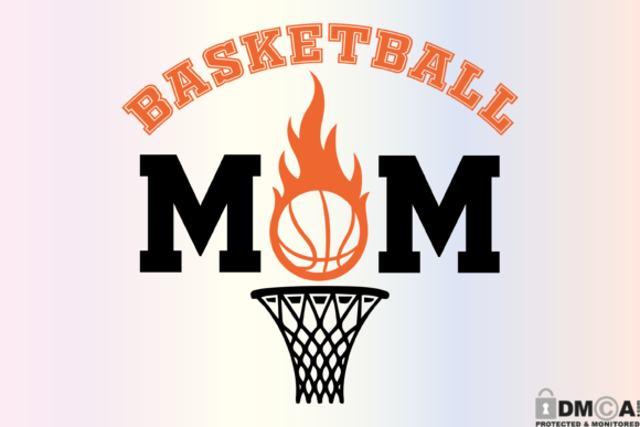 Basketball Mom SVG PNG Graphics for Print Templates