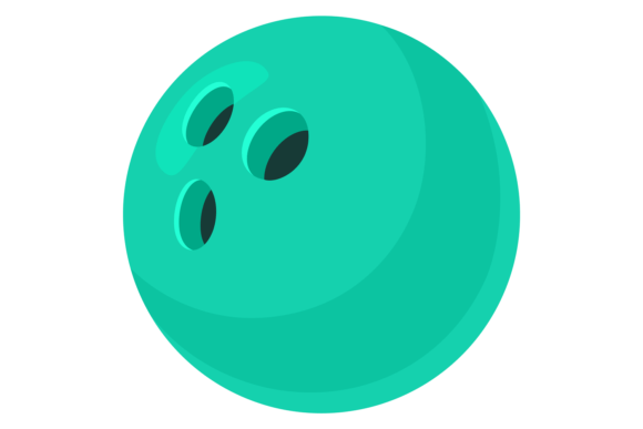 Bowling Ball Icon Graphics for Illustrations and Commercial Products
