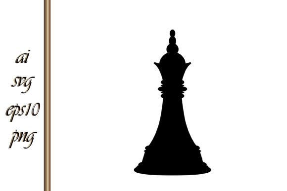 Chess Queen Figure Piece Game Vector Graphics & Illustrations