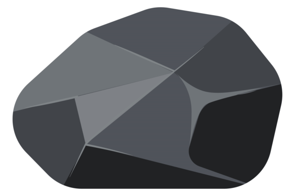 Coal Boulder Illustrations for Game Graphics