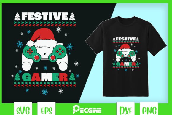 Festive Gamer Game Controller Christmas