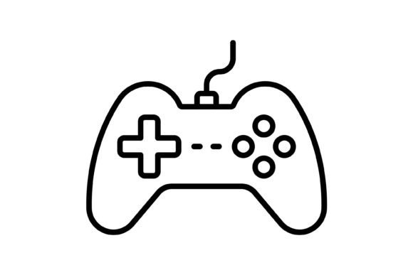 Game Controller Outline Icon: Graphics for Modern Icons