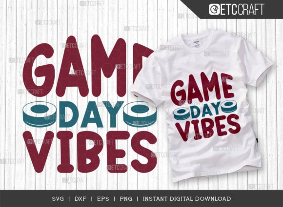 Game Day Vibes SVG: Hockey Play Crafts & Graphics