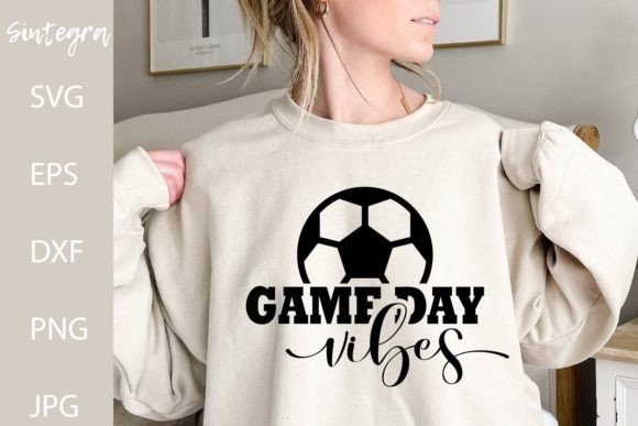 Game Day Vibes SVG: Soccer Graphics for Crafts
