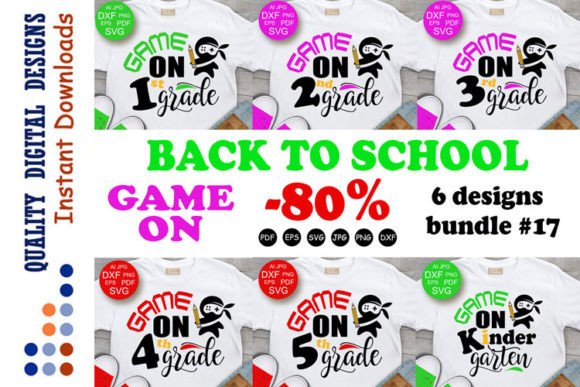 Game on 2nd Garde Kindergarten 4th Ninja Graphics & Crafts
