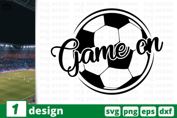 Game on, Soccer Quote: Graphics for Craft & Content