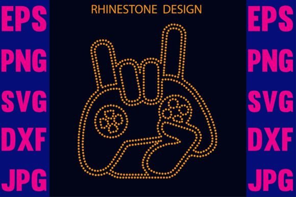 Game Ornament Rhinestone: Craft Graphics for Branding