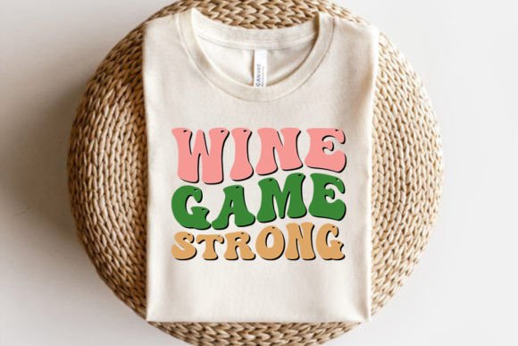 Retro Mom Life SVG Design: Wine Game Graphics & Print Templates