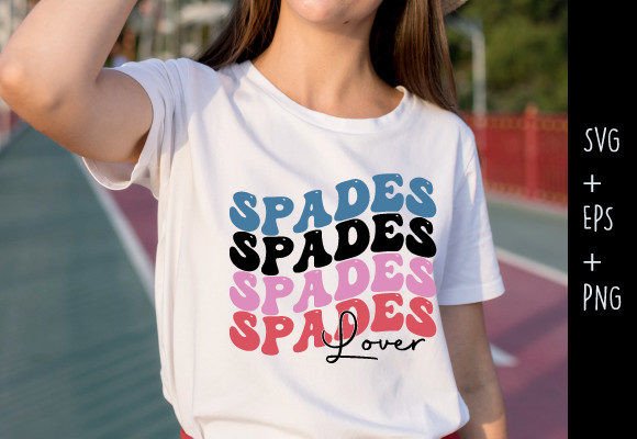 Spades Lover Indoor Game Typo Retro SVG for Crafts & Graphics