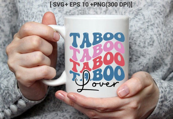 Taboo Lover Indoor Game Typo Retro SVG: Graphics for Crafts & Branding
