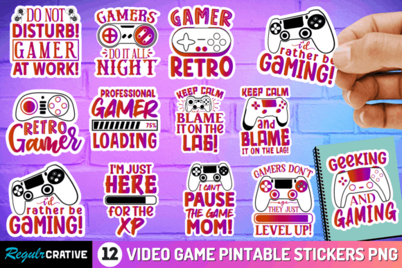 Video Game Graphics & Crafts Sublimation Sticker Review