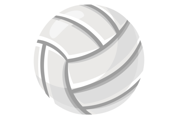Volleyball Ball Icon: A Playful Graphic for Handmade Beach Crafts